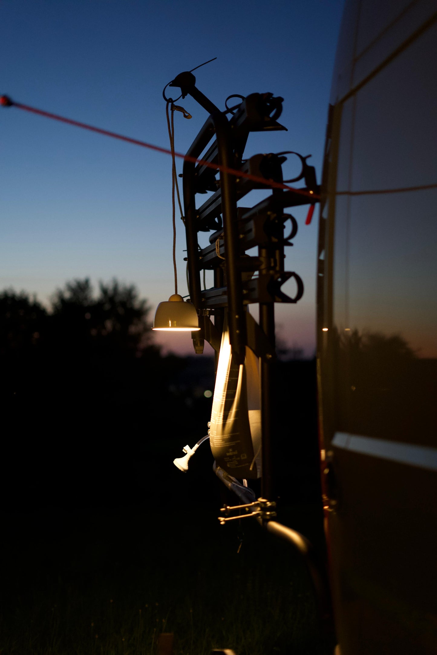 HYGGE-Licht Lapis USB-Hängeleuchte (Campervan/Balkon/Terrasse/Zelt)